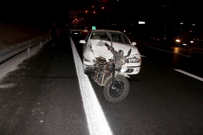 Adana'da arkadan çarptığı motosikletli öldü