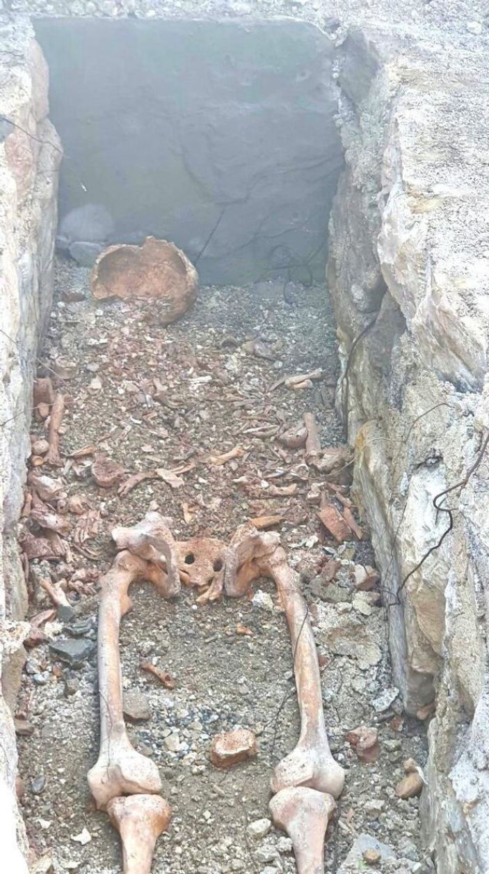 Kastamonu'da kuzeninin mezarını ararken bin 500 yıllık Bizans mezarını buldu