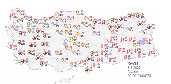 Ankara'ya sağanak yağış uyarısı