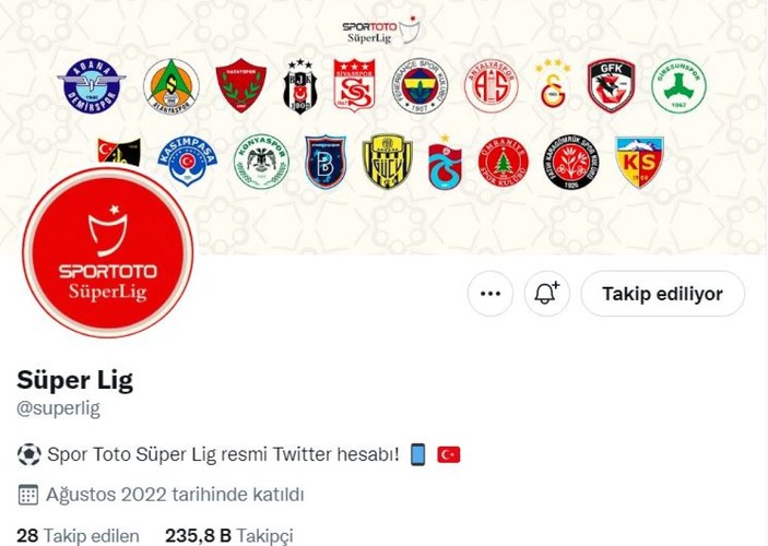 Süper Lig, Twitter hesabı sonunda açıldı