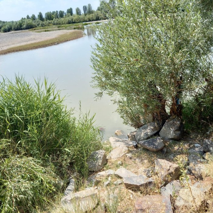 Aras Nehri'ne düşen çocuğunu kurtarmaya çalışan anne akıntıya kapılarak boğuldu