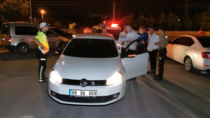Aksaray'da denetimden kaçan kadın sürücüye 4 ayrı suçtan ceza kesildi