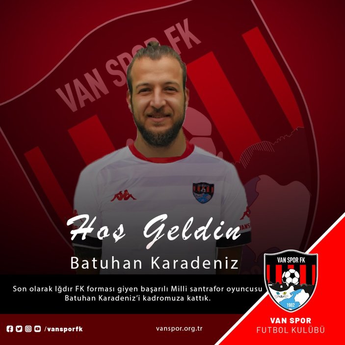 Batuhan Karadeniz’in yeni adresi Vanspor FK