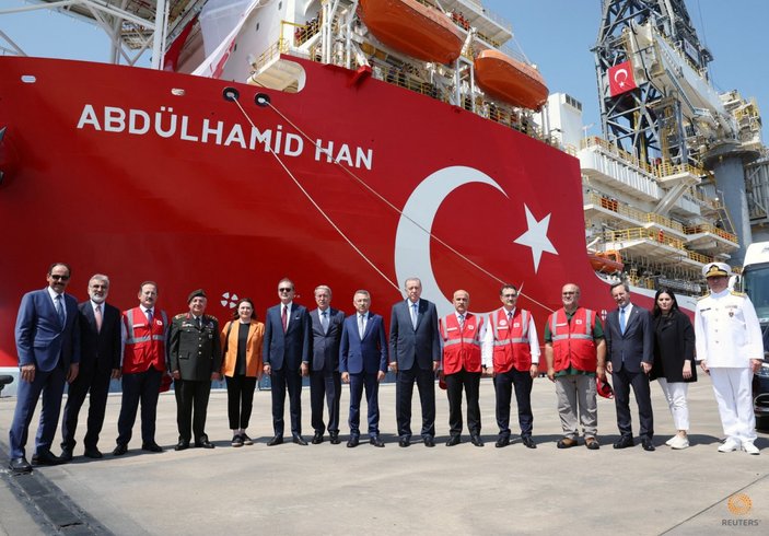 Cumhurbaşkanı Erdoğan, Abdulhamid Han gemisini Akdeniz'e uğurladı