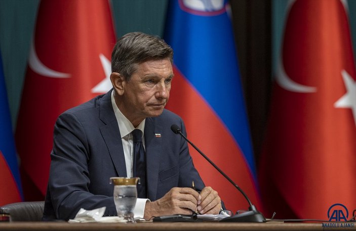 Cumhurbaşkanı Erdoğan, Slovenya Cumhurbaşkanı Pahor'u kabul etti