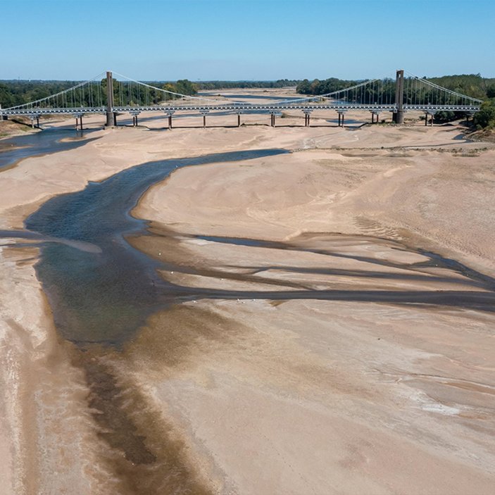 Fransa'da kuraklık nehirleri kuruttu