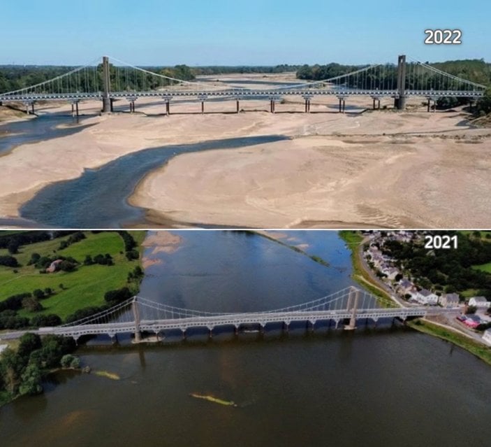 Fransa'da kuraklık nehirleri kuruttu