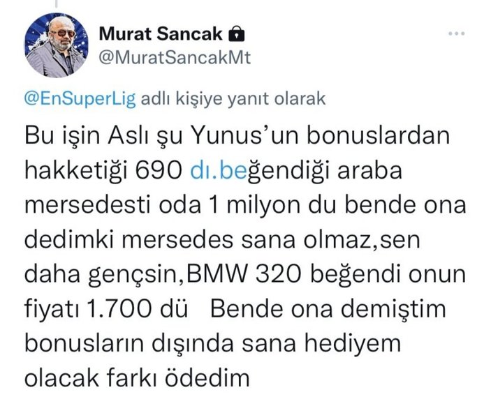 Murat Sancak'tan Yunus Akgün'e jest