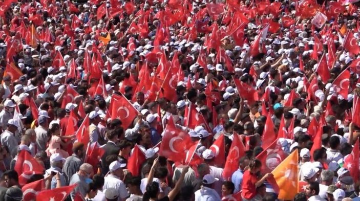 Cumhurbaşkanı Erdoğan'a Çorum'da coşkulu karşılama