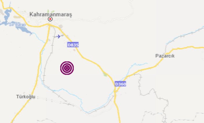 Kahramanmaraş'ta 4,2 büyüklüğünde deprem yaşandı