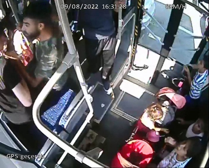 Kahramanmaraş'taki halk otobüsünde kavga