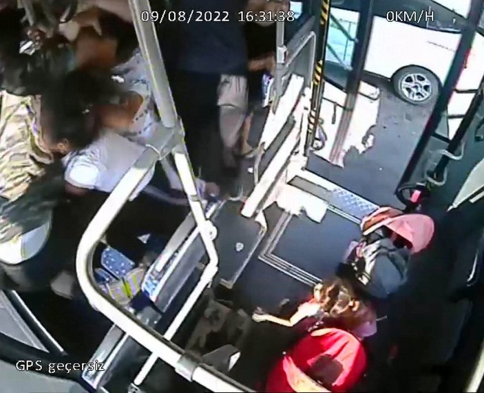 Kahramanmaraş'taki halk otobüsünde kavga