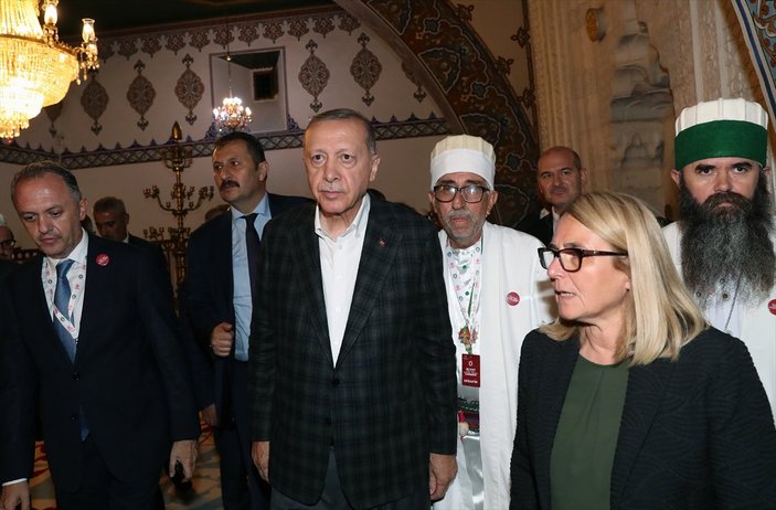 Cumhurbaşkanı Erdoğan, Hacı Bektaş Veli Dergahı'nı ziyaret etti
