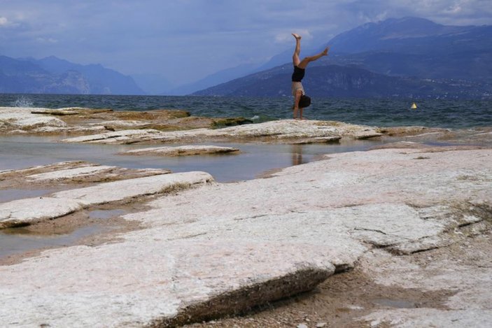 İtalya'da Garda Gölü, tarihinin en düşük seviyesine indi