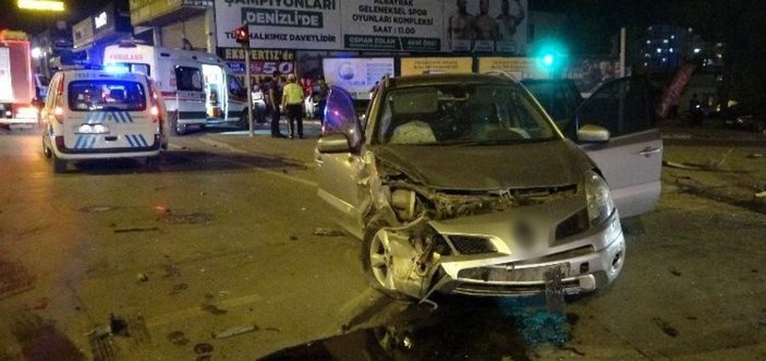 Denizli'de alkollü sürücü dehşet saçtı: 1 ölü, 4 yaralı