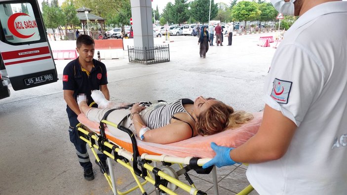 Samsun'da tüfeği kurcalayan kadın sağ bacağını yaraladı