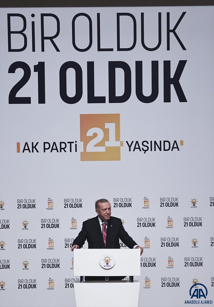 Cumhurbaşkanı Erdoğan'ın AK Parti'nin kuruluş yıl dönümü konuşması