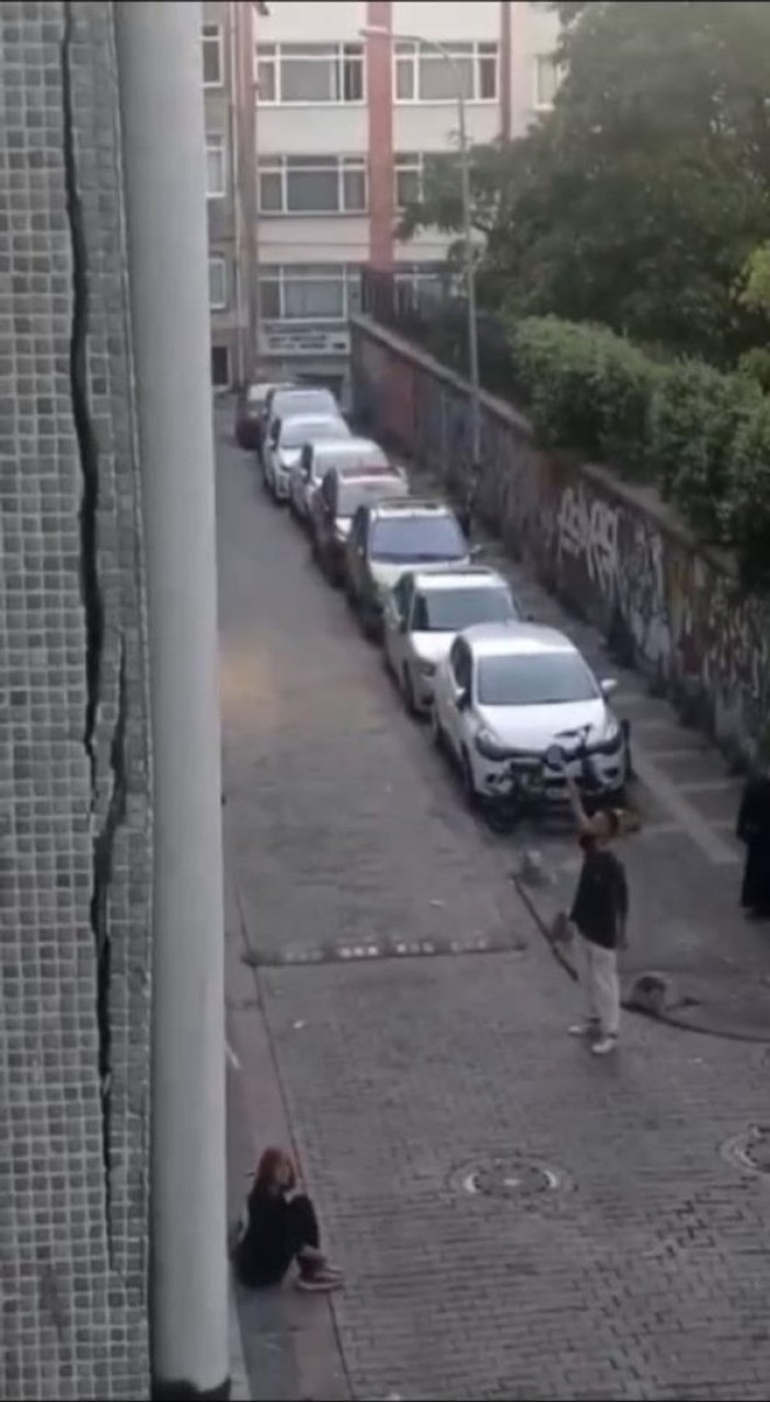 İstanbul'da sevgili çift, mahallelinin kabusu oldu