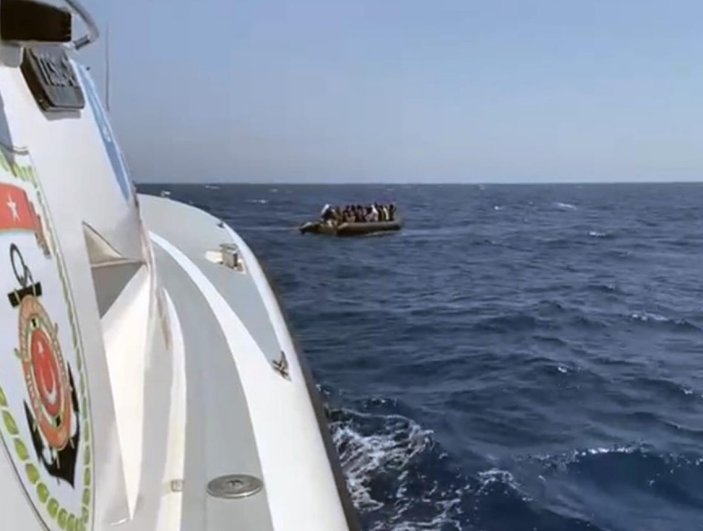 Marmaris'te 134 göçmen kurtarıldı