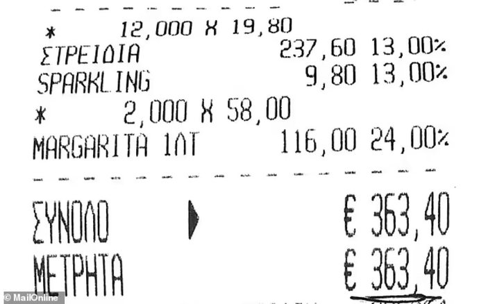 Yunanistan'da turistlere yüksek fiyatlı yemek faturaları kesildi