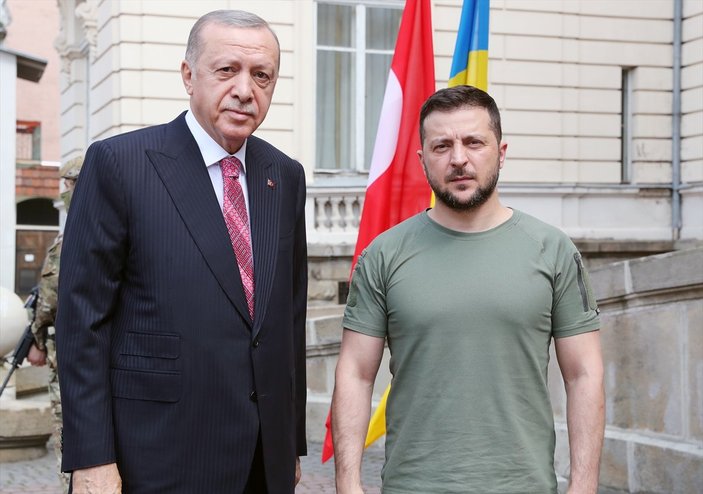 Cumhurbaşkanı Erdoğan, mevkidaşı Zelensky ile buluştu