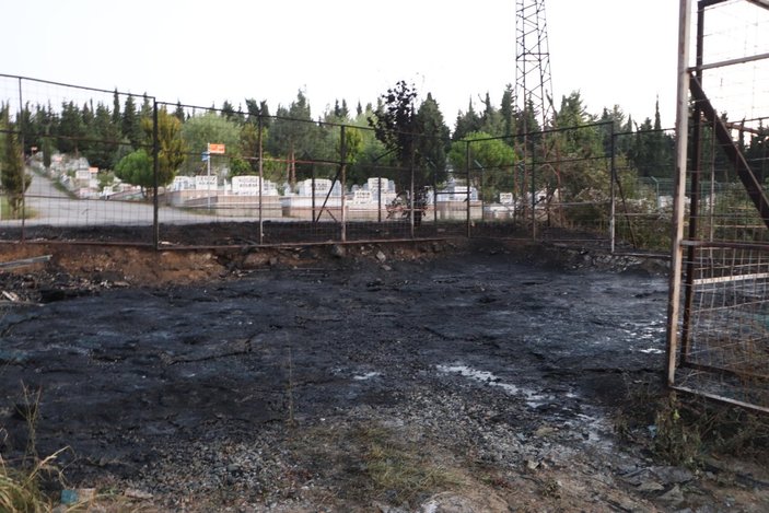 Samsun'da halde yangın: Ahşap kasalar küle döndü