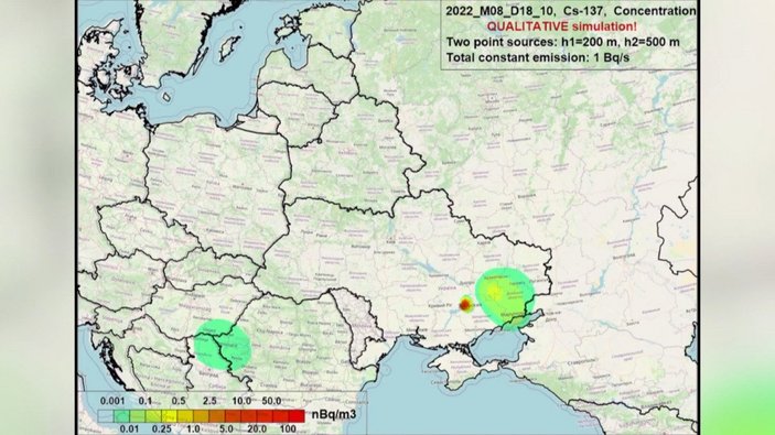 Zaporijya Nükleer Santrali’nde olası bir kazanın sonuçları modellendi