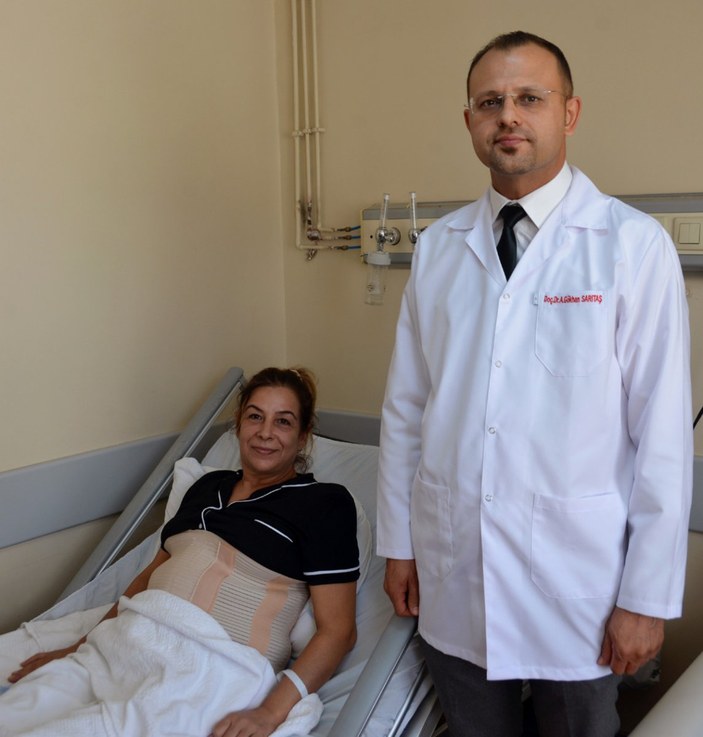 Adana’da, kadının karnından 10 kilogram kanserli kitle çıkarıldı