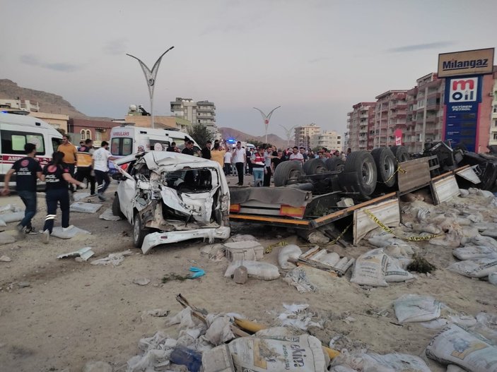 Mardin'deki kaza felaketinin boyutunu gösteren kareler