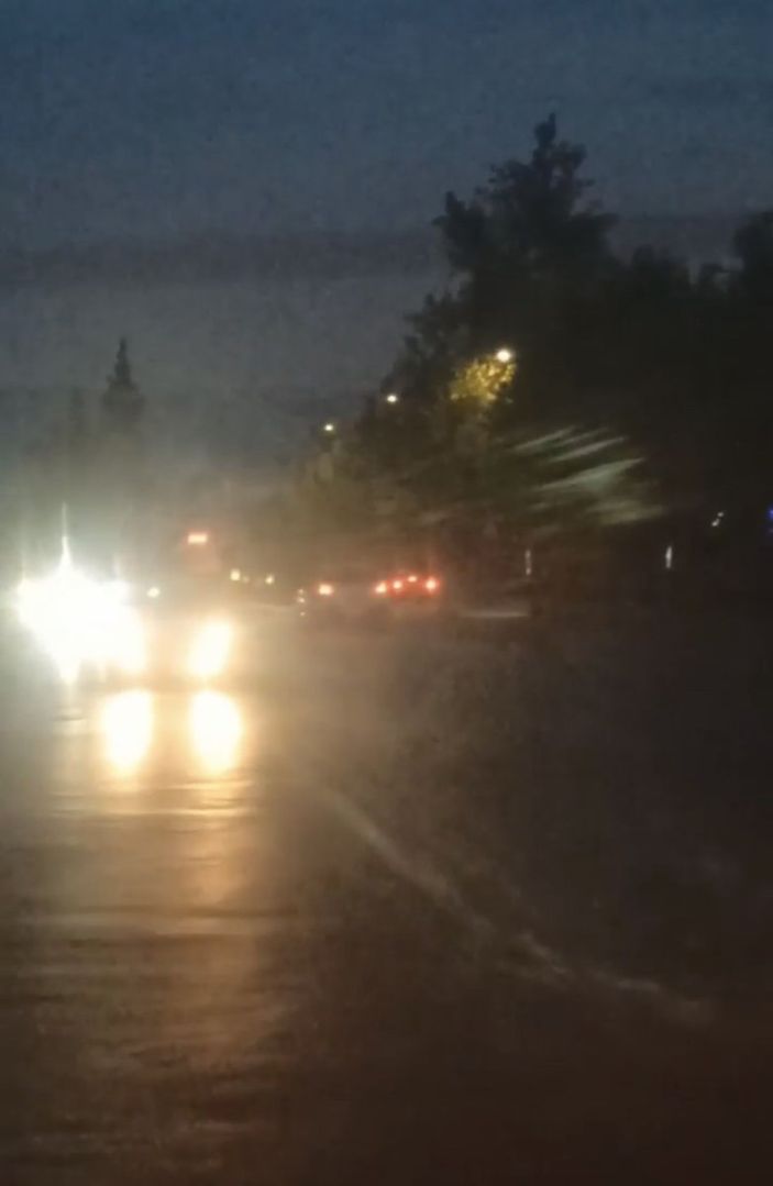 Bursa'da ters şeritte yolculuk kamerada