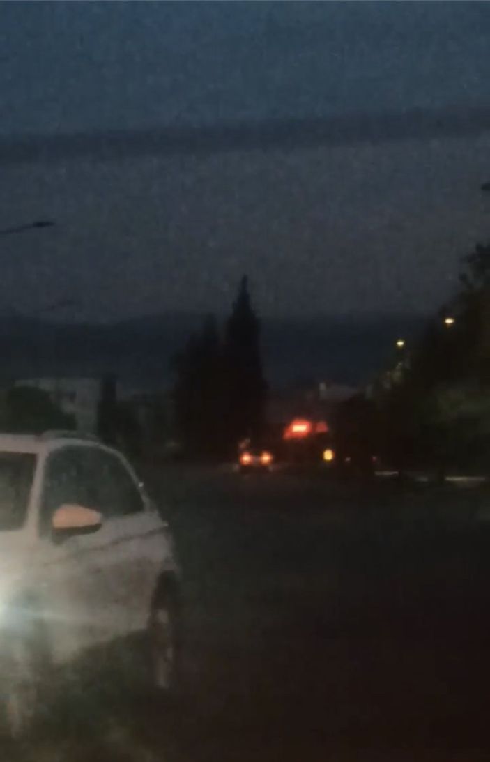 Bursa'da ters şeritte yolculuk kamerada