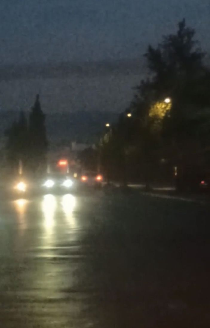 Bursa'da ters şeritte yolculuk kamerada