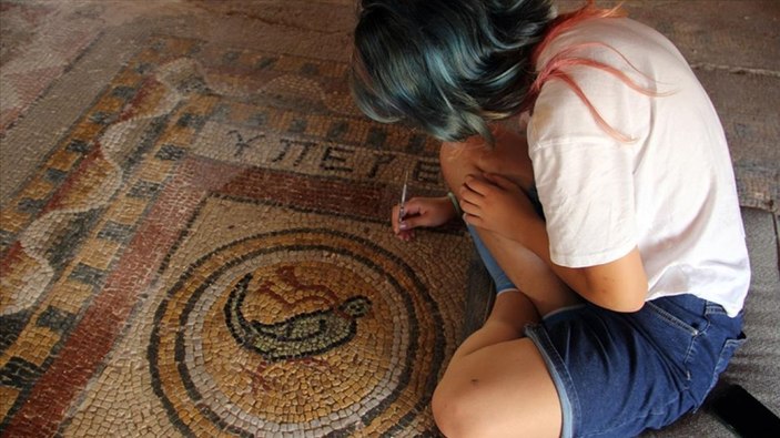 Sinop'ta kazılarda ulaşılan 1600 yıllık mozaikler sergilenmeye hazır