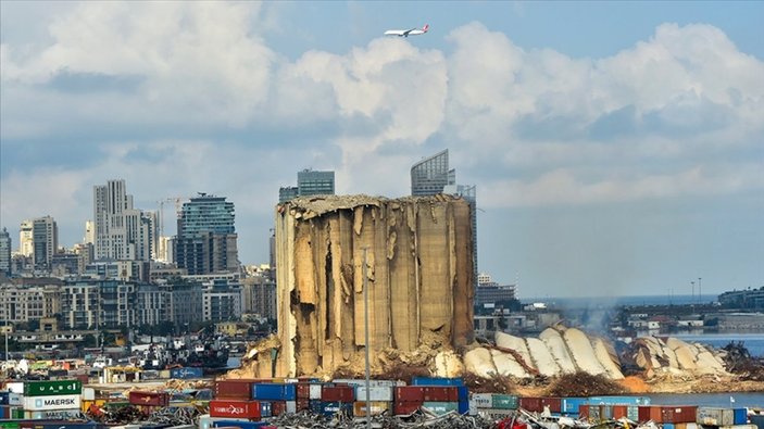 Beyrut Limanı’ndaki silonun sağlam kısımları anıtlaştırılacak