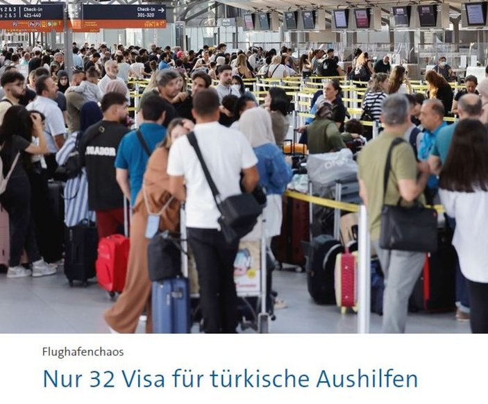 Almanya'daki havalimanları için 32 Türk işçiye vize verildi