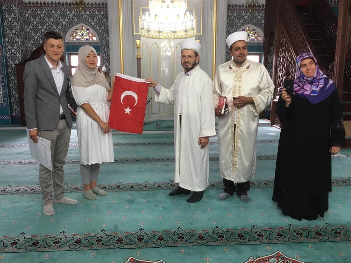 i Kütahya'da Japon kadın Müslüman oldu