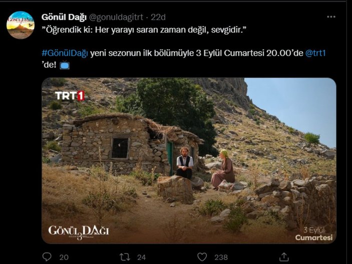 Gönül Dağı'nın Rıfat'ından yeni sezonun ilk karesi.. Bakın nereye gitmiş!