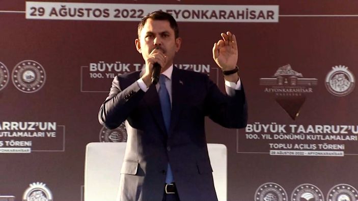 Murat Kurum Afyonkarahisar’da toplu açılış törenine katıldı