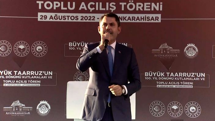 Murat Kurum Afyonkarahisar’da toplu açılış törenine katıldı