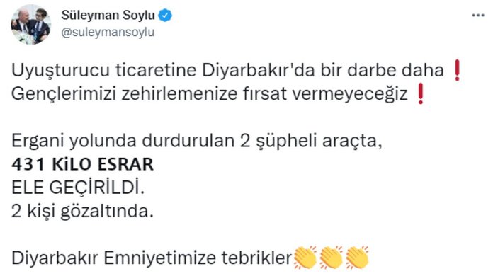 Bakan Soylu: Gençlerimizi zehirlemenize fırsat vermeyeceğiz