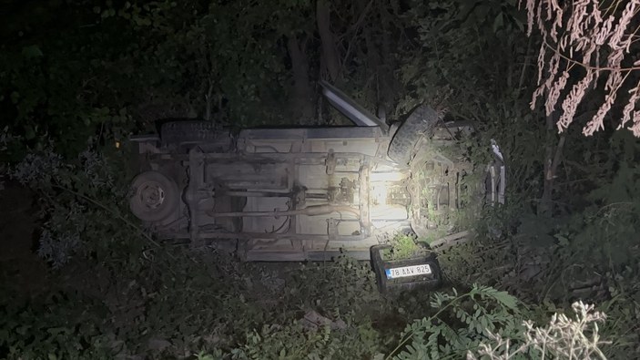 Karabük'te kamyonet şarampole uçtu: 1 yaralı