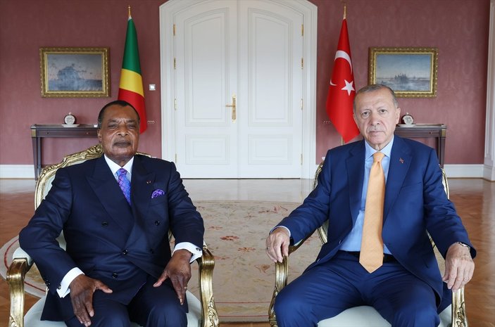 Cumhurbaşkanı Erdoğan, Kongolu mevkidaşı N’Guesso ile görüştü