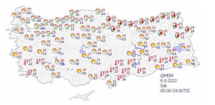Meteoroloji'den Orta Karadeniz'e gök gürültülü sağanak uyarısı