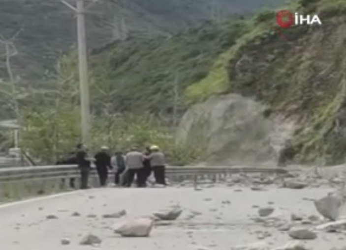 Çin’de deprem anı