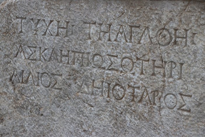 Hadrianaupolis'te Asklepios varlığına işaret eden 1800 yıllık yazıt bulundu