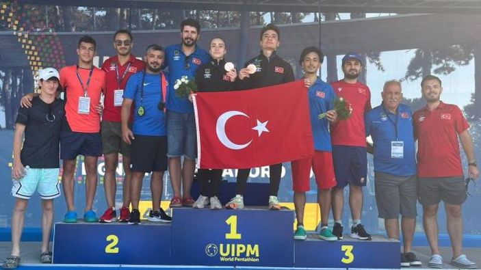 Genç pentatloncular dünya üçüncüsü