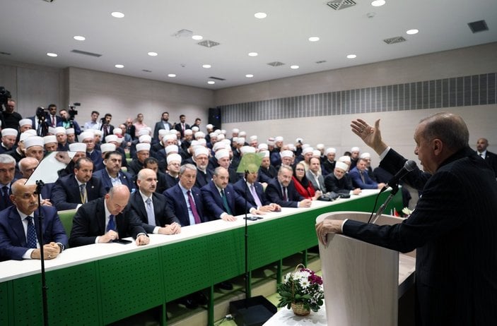 Cumhurbaşkanı Erdoğan'a tekbirli karşılama