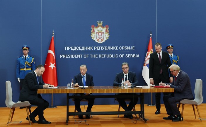 Türkiye ve Sırbistan arasında 7 anlaşma