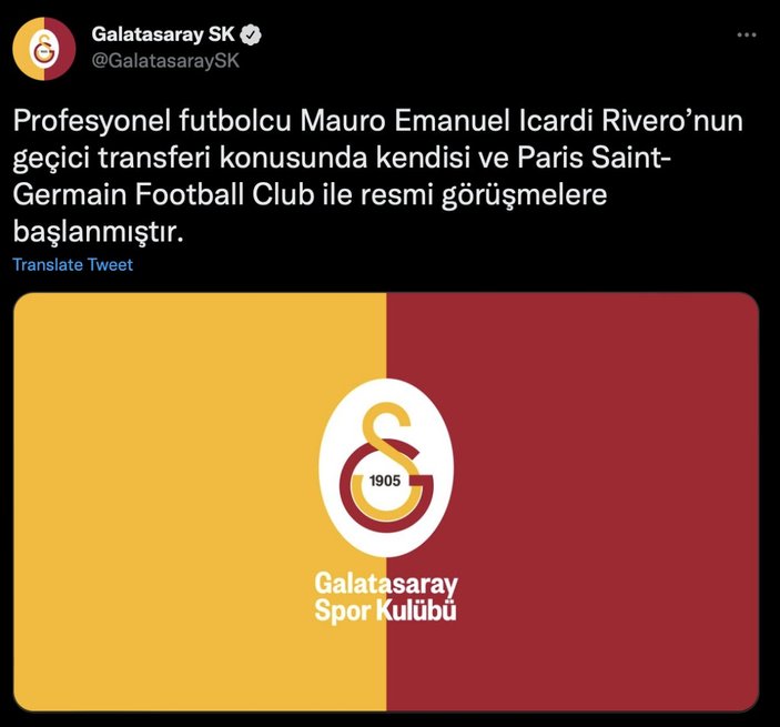 Galatasaray, Icardi'yi açıkladı