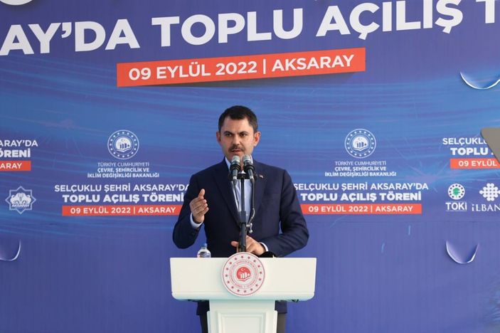 Murat Kurum, Aksaray'da toplu açılış törenine katıldı